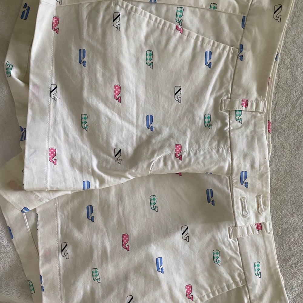 Vineyard Vines nautical flag print shorts